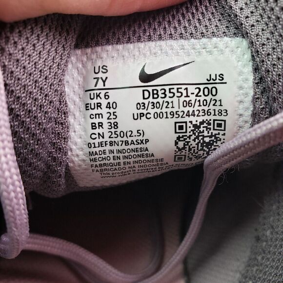 Nike Crater Impact Girls Size 7Y Womens Sz 8.5 Pink Gray Sneaker Shoes DB3551-20 - Picture 12 of 12